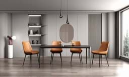 Show details for Lauren Black Dining Table Picture of Lauren Black Dining Table