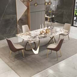 Show details for Pandora Sintered Stone Dining Table BS-JJ-179 Picture of Pandora Sintered Stone Dining Table BS-JJ-179