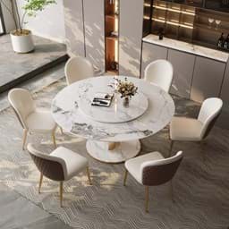 Show details for Pandora Sintered Stone Dining Table BS-JJ-183 Picture of Pandora Sintered Stone Dining Table BS-JJ-183
