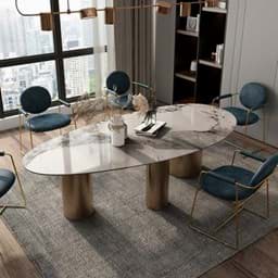 Show details for Pandora Sintered Stone Dining Table BS-JJ-205 Picture of Pandora Sintered Stone Dining Table BS-JJ-205