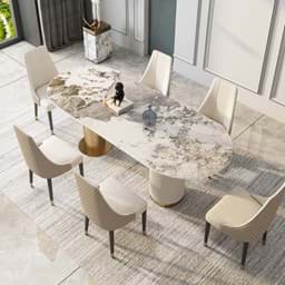 Show details for Pandora Sintered Stone Dining Table BS-JJ-219 Picture of Pandora Sintered Stone Dining Table BS-JJ-219