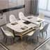 Picture of Fish Maw White Sintered Stone Dining Table BS-JJ-213