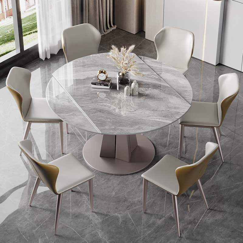 Picture of Italian Grey Sintered Stone Dining Table BS-JJ-331